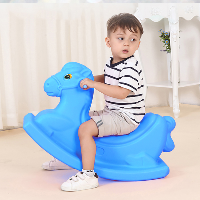 Indoor cheap plastic rocking horse for gift / Ride on animal toys 