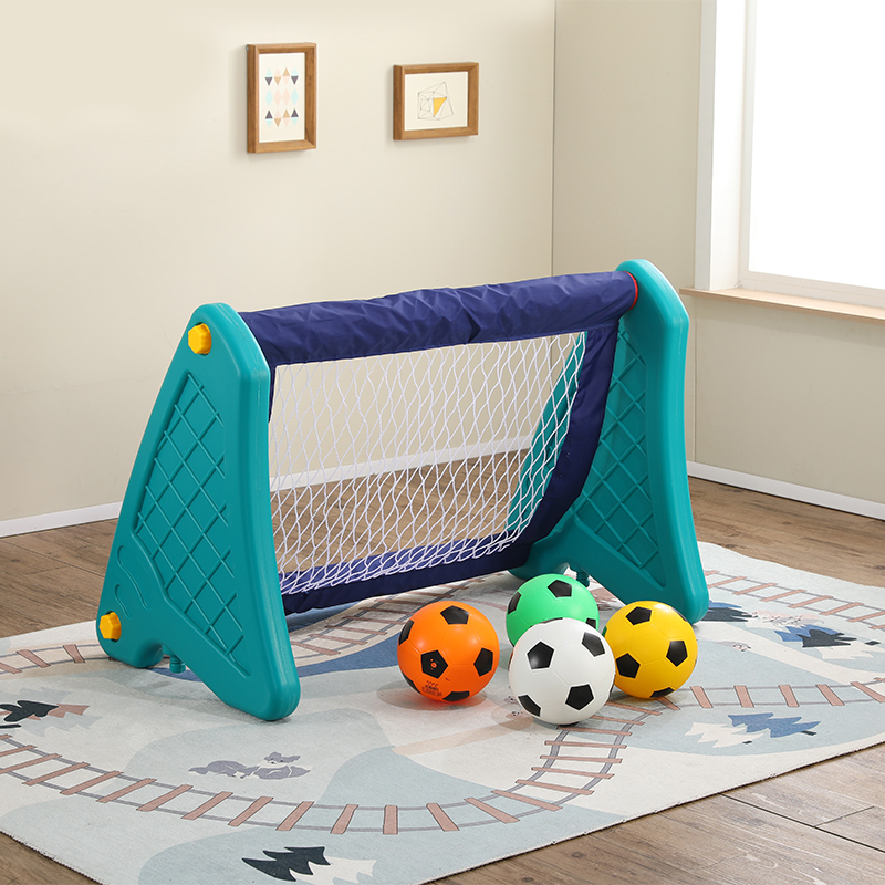 Amazon kids training portable easy install foldable polyester net backyard children mini plstic soccer football goal 