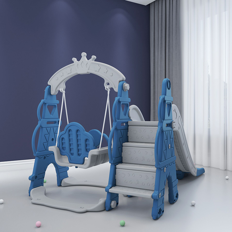 Baby Plastic Toy Indoor Playground Kids Slide And Swing Sets 