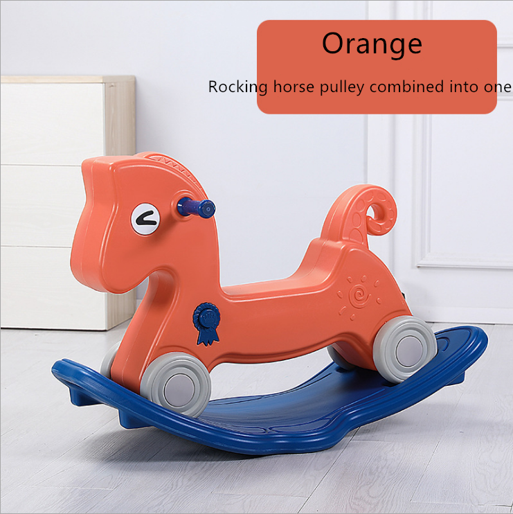 Hot selling ride on animals toy cartoon rocking horse kids plastic toys