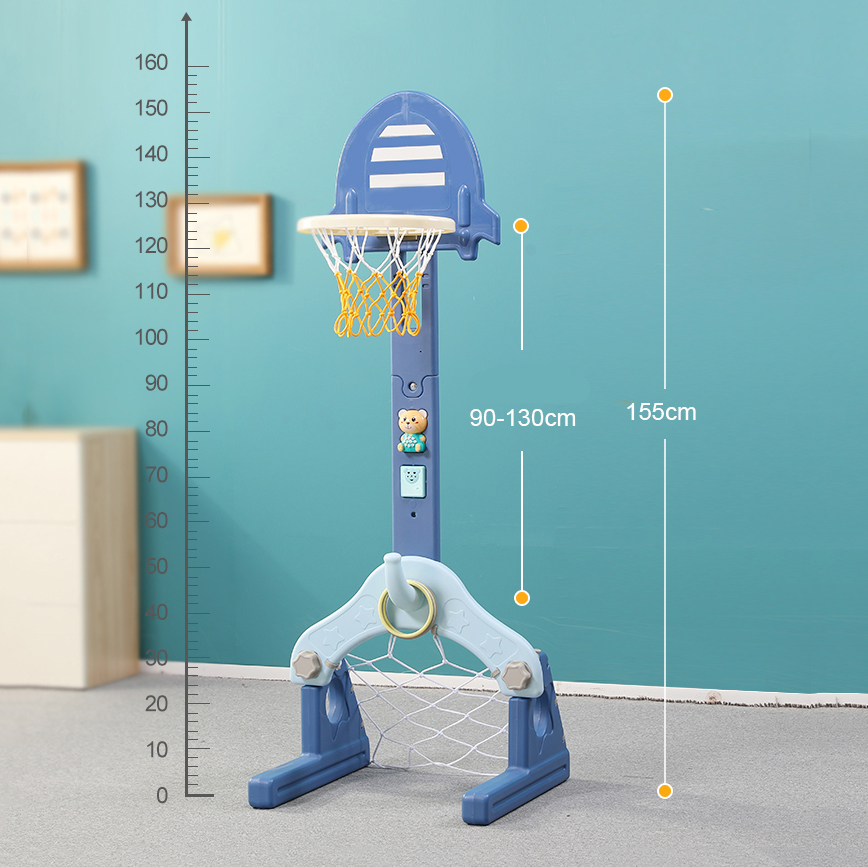New fashion baby home play toy kids plastic basketball hoop and stand