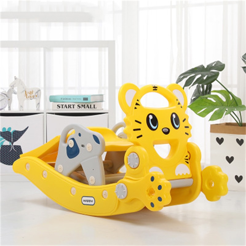 Multifunctional Plastic Children's Rocking Horse Slide 4 in1 Indoor Household Kids Mental Development Toys for babies 
