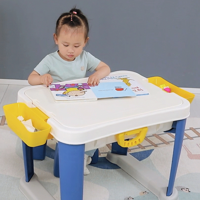 Children DIY kindergarten educational plastic bricks toy baby toddler temperature resistance indoor building blocks table