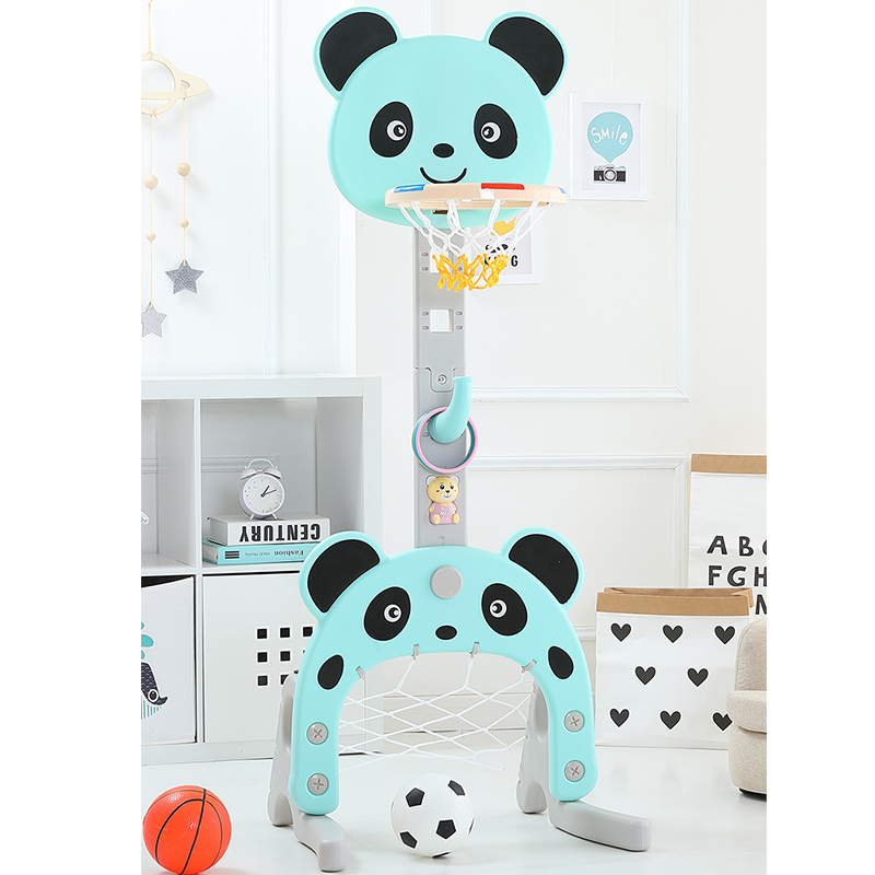 Portable baby playground toy indoor kids small plastic basketball stand 
