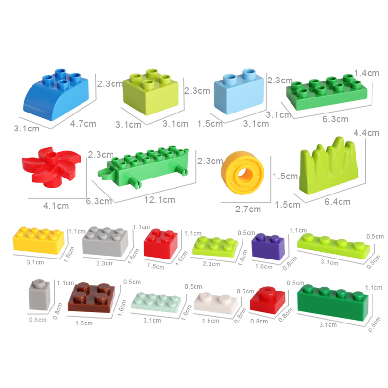 150PCS Baby large particles plastic building blocks kids educational plastic building blocks toys 